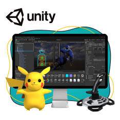 Мир игр на Unity 2D на популярном движке + AI-помощники - КИБЕРшкола программирования для детей, компьютерные курсы для школьников, начинающих и подростков - KIBERone г. Урай