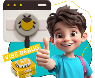 Тестирование & Vibe Debug. Охотники за багами - КИБЕРшкола программирования для детей, компьютерные курсы для школьников, начинающих и подростков - KIBERone г. Урай